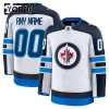 Lapsille NHL Winnipeg Jets Pelipaita Custom Fanatics Premium 2024-25 vieras Valkoinen